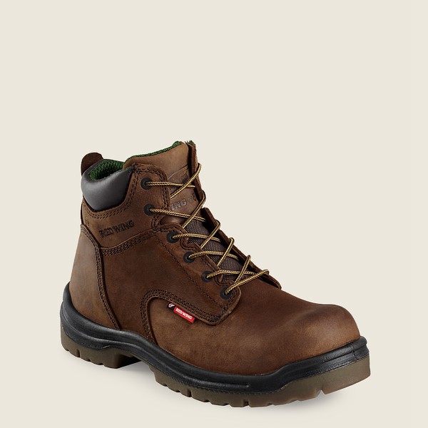 Botas de Seguridad Red Wing Hombre Marrom - King Toe® - 6-Inch Toe - 204-FMVOJE